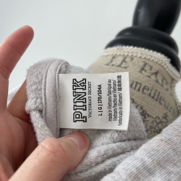 PINK Victoria's Secret Pink oatmeal color Hoodie - Picture 4 of 5